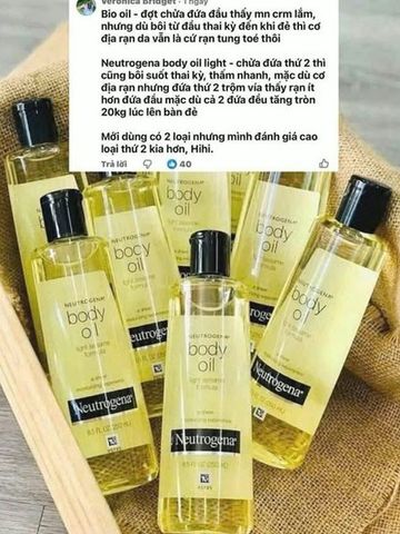 Neutrogena Dầu Dưỡng Da Sesame 250ml Thơm Mịn Giá Tốt 🎁 rẻ nhấtShopee