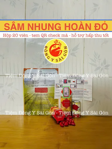 Sâm Nhung Hoàn Đỏ Samyun Wan Hộp 20 Viên Hỗ Trợ Hấp Thu Tốt, Ăn Ngon