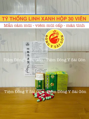 Tỷ Thống Linh Xanh Malaysia Hộp 30 Viên Hỗ Trợ Viêm Mũi