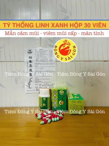 Tỷ Thống Linh Xanh Malaysia Hộp 30 Viên Hỗ Trợ Viêm Mũi