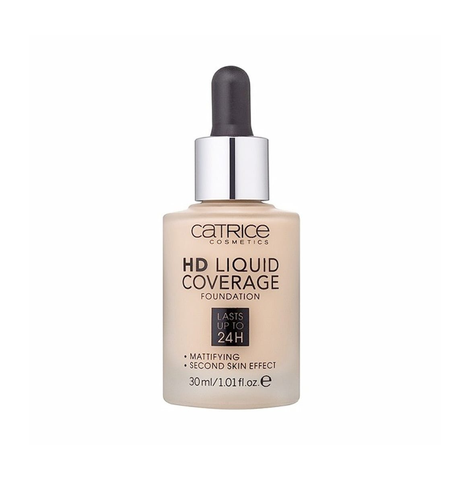 Kem Nền Catrice Hd Liquid Coverage 30ml - Màu 010, Che Phủ Tốt, Lớp Nền Tự Nhiên, Chống Nước, Dành Cho Mọi Loại Da 729418 nk chính gháng