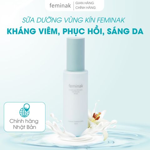 Sữa Dưỡng Vùng Kín Feminak Treatment Milk Nhật Bản Khử Mùi, Dịu Viêm, Giảm Khô Ngứa, Làm Sáng, Phục Hồi