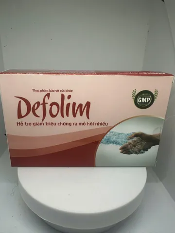 Giảm mồ hôi tay chân từ thảoo dượcc - Defolim - Hộp 30 viên