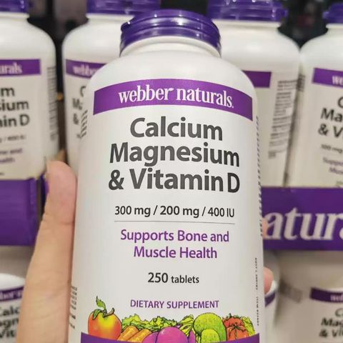 Canxi Magie & Vitamin D Webber Naturals Canada 250 viên