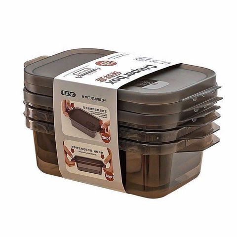 Combo 3 hộp nhựa Crisper box đựng đồ để tủ tiện dụng