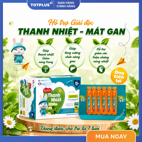 Anmikids Thanh Nhiệt Mát Gan – Hỗ Trợ Thanh Nhiệt, Mát Gan Cho Trẻ Từ 12 Tháng Tuổi Trở Lên - Hộp 20 Ống