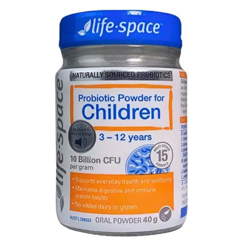 Men Vi Sinh cho Trẻ Từ 3 - 12 Tuổi LifeSpace Probiotic Powder for Children 40g - Hỗ Trợ Hệ Tiêu Hoá & Tăng Cường Hệ Miễn Dịch - S/P Chuẩn Úc