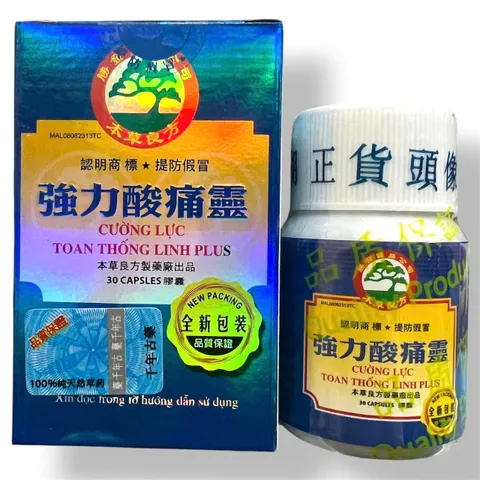 Viên uống đau nhức xương khớp Cường lực toan thống linh xuất xứ Malaysia - Loại xịn - Hộp 30 viên - Mã 1497