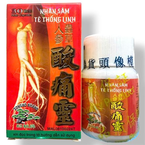 Viên Uống Đau Nhức Xương Khớp Nhân Sâm Tê Thống Linh 20 Viên - Hỗ Trợ Sức Khỏe Khớp & Giảm Đau Hiệu Quả Từ Malaysia - Mã 1530