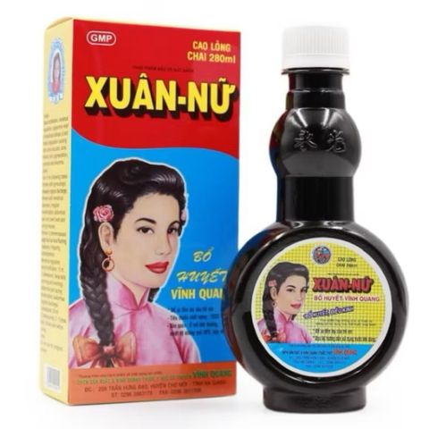 Xuân Nữ bổ huyết Vĩnh Quang - Điều hoà kinh nguyệt, đau bụng kinh Chai 280ml