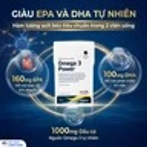 Viên uống hỗ trợ sức khoẻ tim mạch, giảm mỡ máu, tốt cho não và thị lực Omega 3 Power DAO Nordic Health (120 viên)