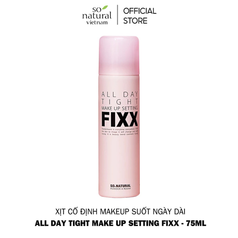 Xịt Khóa Nền So Natural Make Up Setting Fixx - Giữ Lớp Trang Điểm Lâu Trôi, Kiểm Soát Dầu Date Xa NK