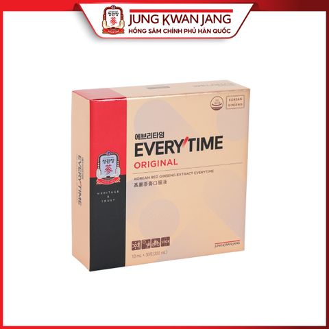 Tinh Chất Hồng Sâm KGC Jung Kwan Jang Everytime Original 30 Gói - Nâng Cao Sức Khỏe, Tăng Cường Miễn Dịch và Tinh Thần, Dễ Dàng Mang Theo