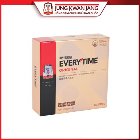 Tinh Chất Hồng Sâm KGC Jung Kwan Jang Everytime Original 30 Gói - Nâng Cao Sức Khỏe, Tăng Cường Miễn Dịch và Tinh Thần, Dễ Dàng Mang Theo