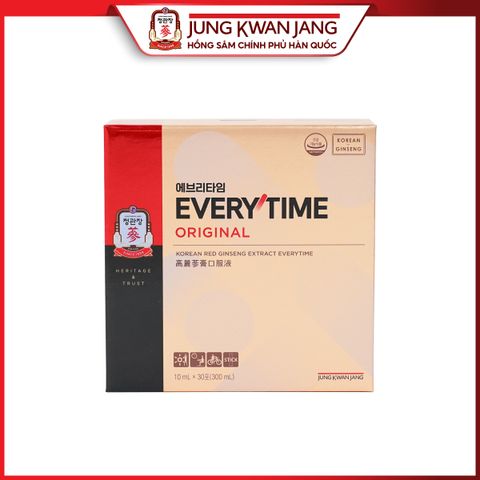 Tinh Chất Hồng Sâm KGC Jung Kwan Jang Everytime Original 30 Gói - Nâng Cao Sức Khỏe, Tăng Cường Miễn Dịch và Tinh Thần, Dễ Dàng Mang Theo