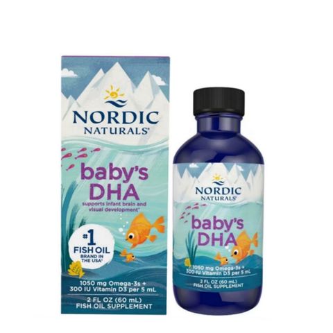 SIRO DHA cho Bé Sơ Sinh 0 -12 Tháng Tuổi Nordic Naturals Baby's DHA 60 mL - Hỗ Trợ Phát Triển Toàn Diện cho Não Bộ - Thần Kinh & Thị Lực - S/P Chuẩn Mỹ