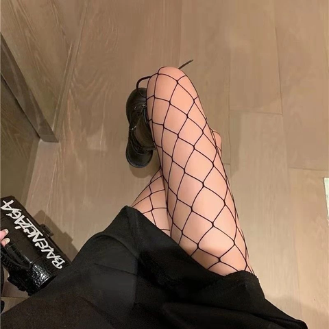 Quần Tất Lưới Lỗ To Phối Trang Phục Cosplay Gợi Cảm Sexy Vớ Body Nữ Lưới To Anime Liền Thân Quyến Rũ - T905