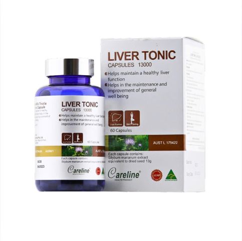 Viên uống giải độc gan - Careline Liver Tonic Capsules 13000 (60 viên)