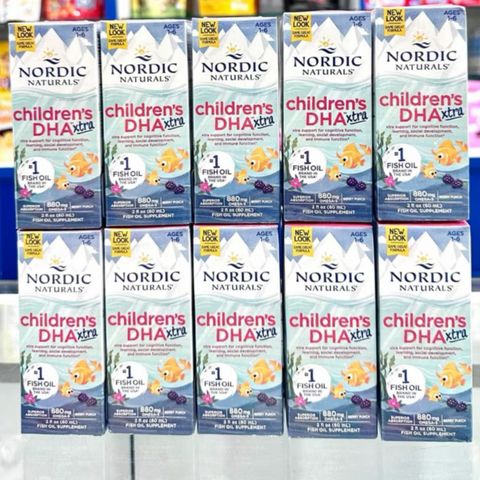 Nordic Naturals Children's DHA Extra 60 mL - Dầu Cá Giọt Hỗ Trợ Phát Triển Toàn Diện cho Trẻ Từ 1-6 Tuổi - S/P Chuẩn Mỹ