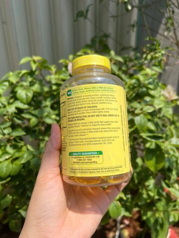 Dầu cá hương chanh Spring Valley omega 3 2000mg lọ 120 viên của Mỹ
