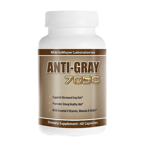 Viên uống Anti Gray Hair 7050 - Hỗ trợ cải thiện tóc bạc sớm, bổ sung vitamin Date Xa NK