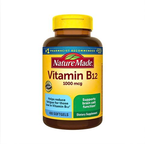Viên uống bổ sung B12, hỗ trợ quá trình tạo hồng cầu - Nature Made vitamin B12 1000mg (400 viên )