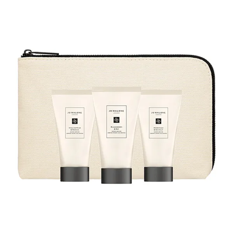 Set Kem Dưỡng Da Tay Jo Malone Cao Cấp - Bộ 3 Kem Dưỡng 30ml Kèm Túi Date Xa NK
