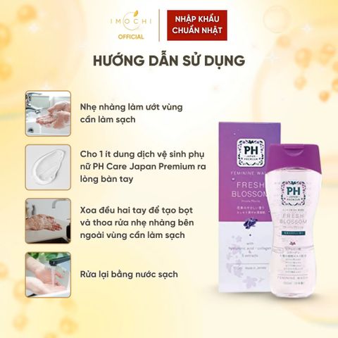 Dung dịch vệ sinh phụ nữ pH Care Nhật Bản (đủ màu)