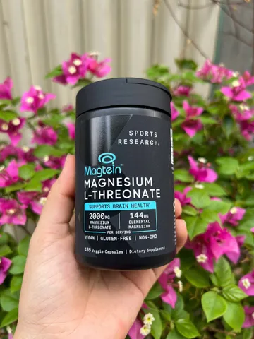 Viên uống hỗ trợ não bộ và hệ thần kinh - Magnesium L-Threonate 2000mg Sport Research Mỹ (135 viên)