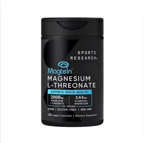 Viên uống hỗ trợ não bộ và hệ thần kinh - Magnesium L-Threonate 2000mg Sport Research Mỹ (135 viên)