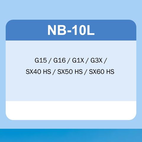PIN MÁY ẢNH CANON NB-10L (NB10L), DÙNG CHO CÁC DÒNG CANON POWERSHOT G16, G15, G1X, SX60, 50, 40, G16