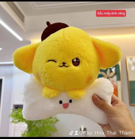 Thú nhồi bông 25cm, vải lông nhung kim mềm mịn siêu yêu