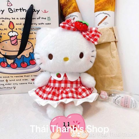 Thú nhồi bông 25cm, vải lông nhung kim mềm mịn siêu yêu