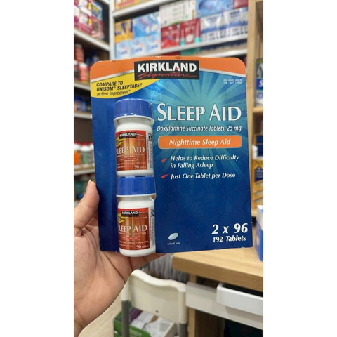 Set 2 hộp x 96 viên Sleep Aid Kirkland.cua my