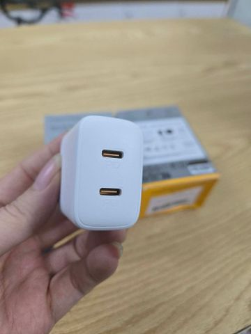 Củ sạc nhanh 20w Voltme - 2 cổng type C, nhỏ gọn, sạc nhanh chuẩn PD3.0, QC3.0, PPS