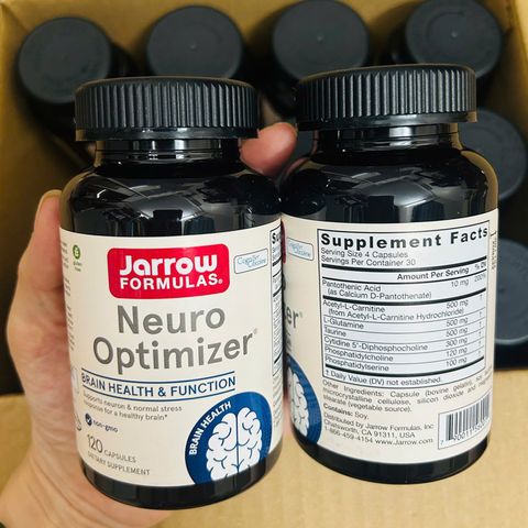 Bổ não, tăng trí nhớ Jarrow Formulas Neuro Optimizer USA 120 viên
