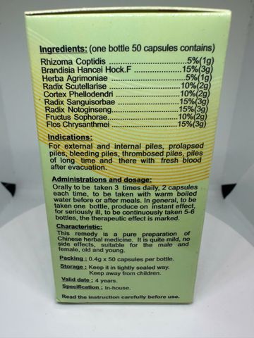 Trĩ Căn Đoạn Jingzhi Zhigenduan - Hỗ trợ làm giảm triệu chứng bệnh trĩ