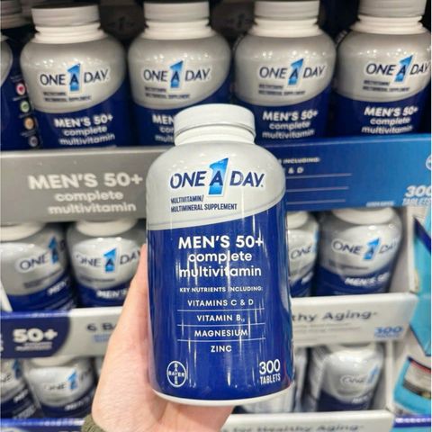 Viên uống Vitamin Tổng Hợp Bayer One A Day Men's Complete Multivitamin - 300 viên - Dành cho Nam Giới dưới 50 Tuổi
