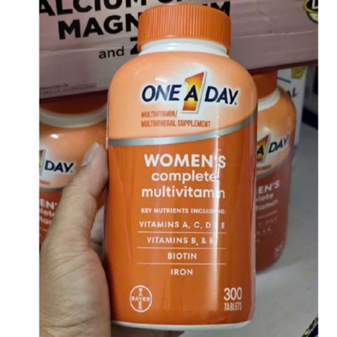 Viên uống Vitamin Tổng Hợp Bayer One A Day Women's Complete Multivitamin - 300 viên - Dành cho Nữ  Giới Dưới 50 Tuổi