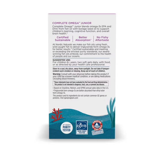 Viên Dầu cá Omega-3 cho trẻ em Nordic Naturals Complete Omega Junior- Mỹ - MẸ SÓC