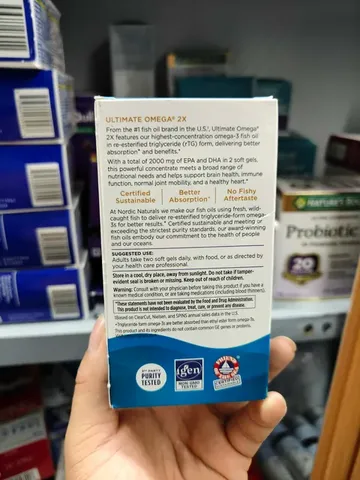 Dầu cá Omega-3 Nordic Naturals Ultimate Omega 2X (2150mg) 60 Softgels usa