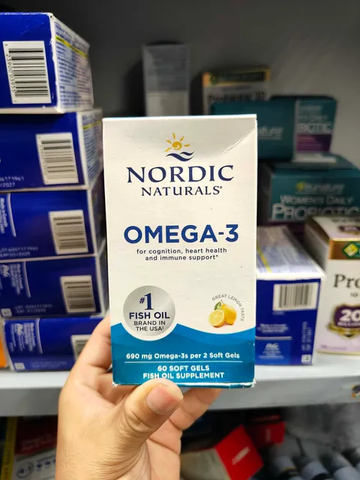 Dầu cá Omega-3 Nordic Naturals Omega-3 690mg 60 Softgels