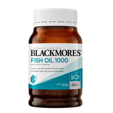 Dầu Cá Blackmores Fish Oil 1000 - Bổ Sung Omega-3 Tốt cho Tim Mạch - Thị Lực - Não Bộ - SP Chuẩn Úc