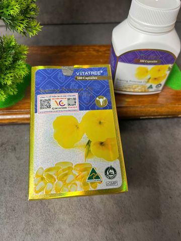 Tinh dầu hoa anh thảo Vitatree Evening Primrose Oil 100 viên