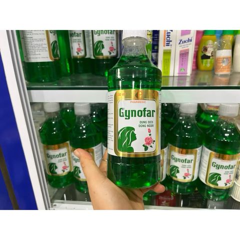Gynofar giúp vệ sinh sạch sẽ giảm ngứa, chai lớn 500ml - hàng mới date mới