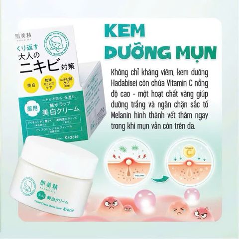 (Nội Địa Nhật) Bộ Sản Phẩm Giảm Mụn Hỗ Trợ Khắc Phục Mụn Toàn Diện Kracie Hadabisei  Cho Da Láng Mịn