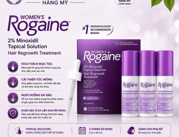 Women's Rogaine 2% Minoxidil - Giải Pháp Hỗ Trợ Mọc Tóc Cho Phụ Nữ