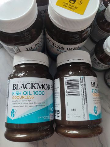 Dầu Cá Không Mùi Blackmores Fish Oil 1000 Odourless - Hỗ Trợ Sức Khỏe Tìm Mạch/Thị Lực/Não Bộ - SP Chuẩn Úc