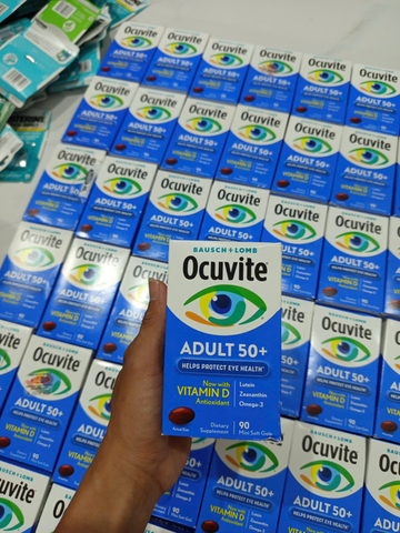 Viên bổ mắt Ocuvite dành cho người lớn tuổi Ocuvite Adult 50+ 90 Softgels Mỹ