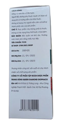 Hỗ trợ đái tháo đường bách đường khang diacarebest diamond diophaco (h/60v)